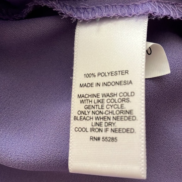NWOT EXPRESS LILAC-LAVANDER SHIRT SIZE SP SMALL PETITE) - Picture 8 of 10